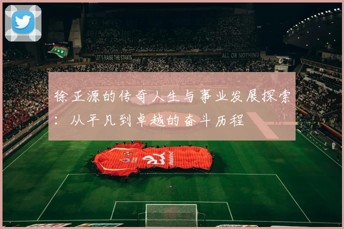 徐正源的传奇人生与事业发展探索：从平凡到卓越的奋斗历程